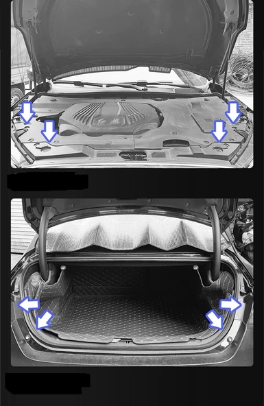 Oto Koruyucu 10 lu Ped - Araç Kapı - Bagaj - Kaput Şok Darbe ve Ses Emici Contalar - Resim 3