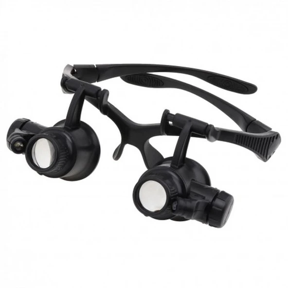 Gözlük Modeli 10X 15X 20X 25X Lens 2 Led Işıklı Büyüteç 9892G TG-53-vice/(1395) 442 - 4