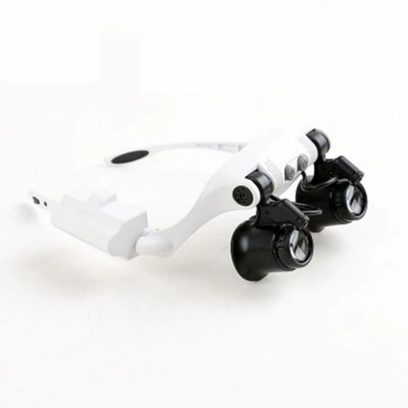 Kuyumcu Saat Onarım Için 10X-15X-20X25X Mercekli Gözlük Büyüteç 9892G-3A - 4