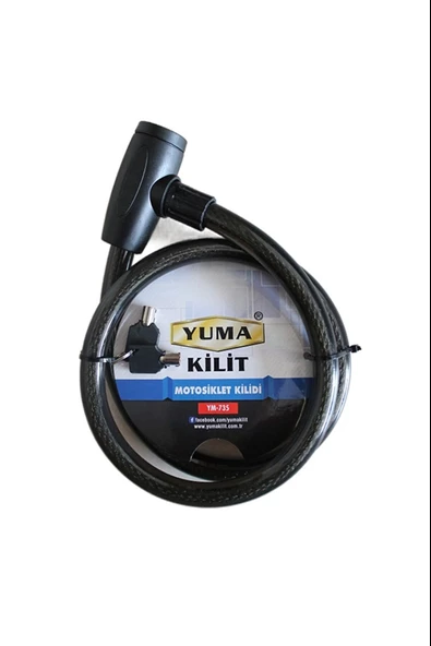 Ym-735 120 cm 20 mm Motorsiklet Kilidi