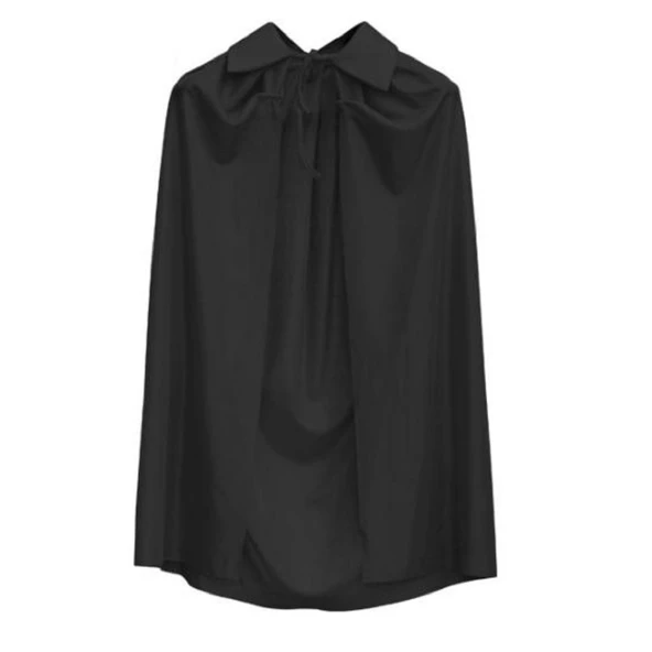 Siyah Renk Yakalı Çocuk Pelerin 90 cm - 2