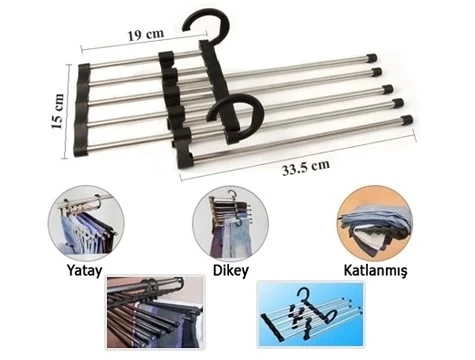 Pantolon Askısı 5 in 1 Askı - 3