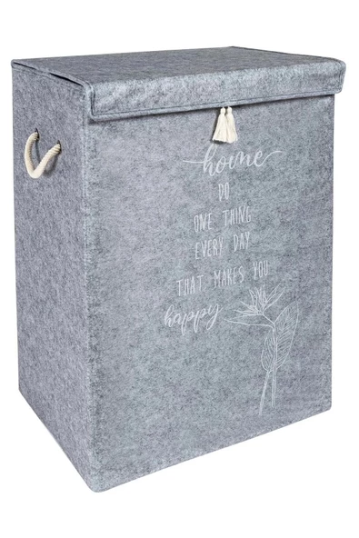 Çamaşır Sepeti - Eşya Saklama Kutusu Keçe - Mega Boy - Resim 2