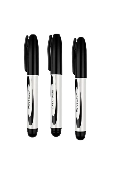 3 Adet Siyah Koli Kalemi - Çuval- Tahta Kalemi - Resim 3