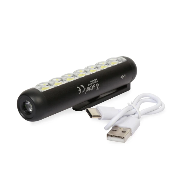 Type-C Girişli Miknatisli Şarjlı Cep Feneri Wt-333 - 2