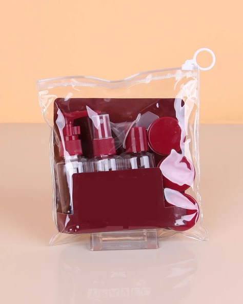 Parfüm Şişesi - Kozmetik Şişesi - 8 li Seyahat Doldurulabilir Kozmetik Seti - 4