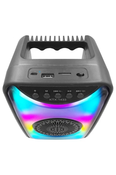 Polygold KTX1433 Rgb Işıklı Radyolu  4'' Bluetooth Hoparlör - 2