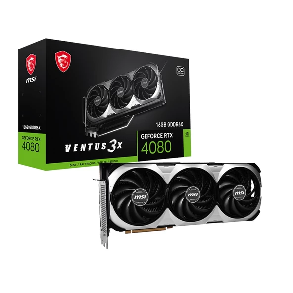 MSI 16GB RTX4080 VENTUS 3X OC GDDR6X 256bit HDMI-DP PCIE 4.0