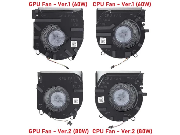 HP Victus 16-d1042nt (68P27EA11) Notebook Gpu Ekran Kartı Fanı - V2 / 80W - 2