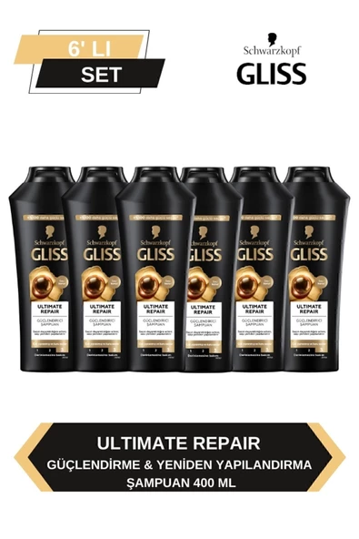 Gliss Ultimate Repair Güçlendirici Şampuan 400 ML-6