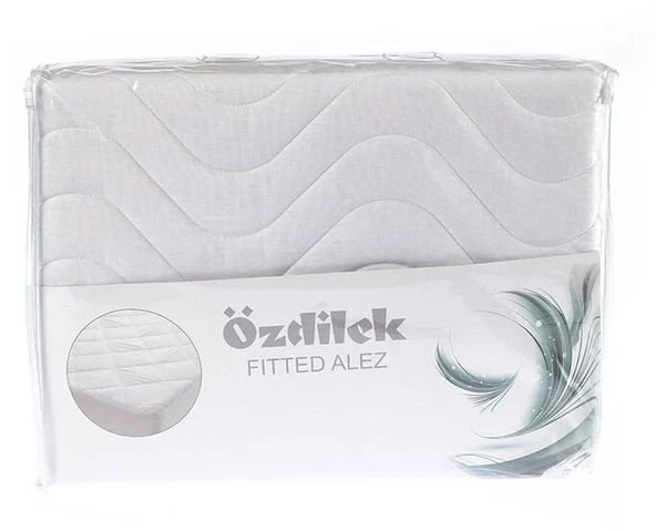 Özdilek Fitted Lastikli Alez Ranforce 100*200+35 Beyaz