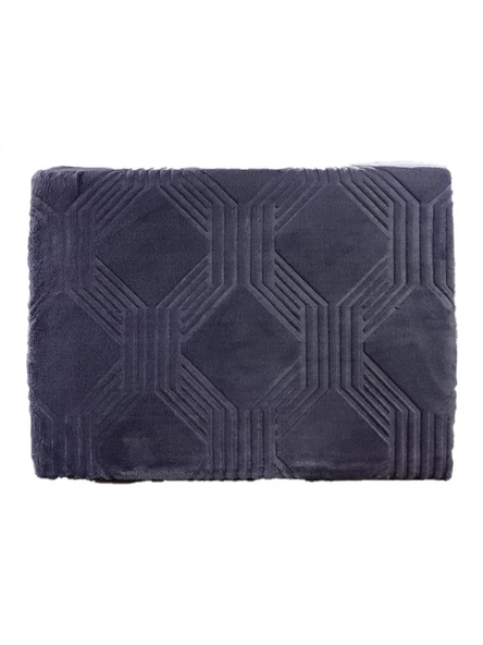 Özdilek Battaniye Trendy Art Deco Jet Black Çift Kişilik Çift Kişilik