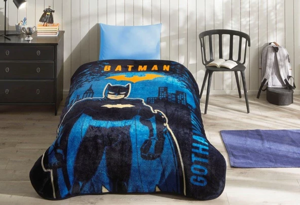 Özdilek Battaniye Lisanslı Battaniye Gotham Cıty Soft