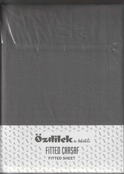 Özdilek Çarşaf Lastikli Yastık Kılıflı Ranforce 180*200 Antrast Colourıst