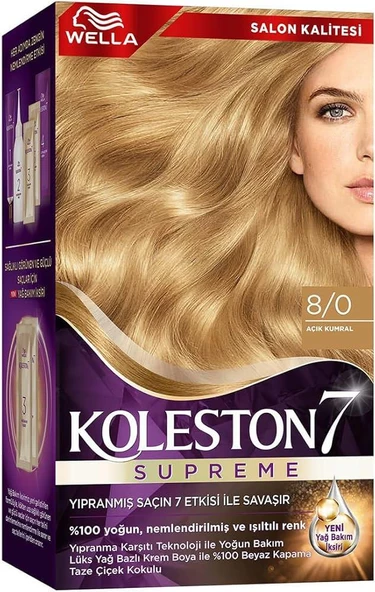 Koleston Kit Saç Boyası  8/0 Açık Kumral