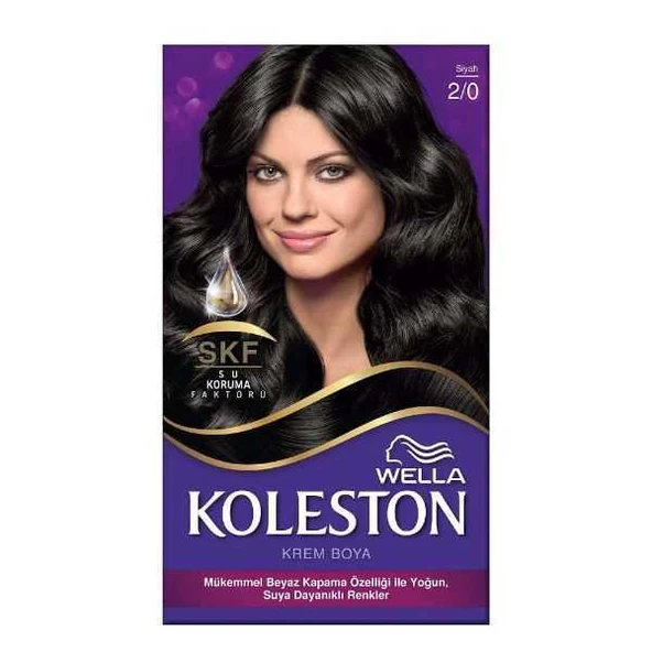 Koleston Kit Saç Boyası  2/0 Siyah