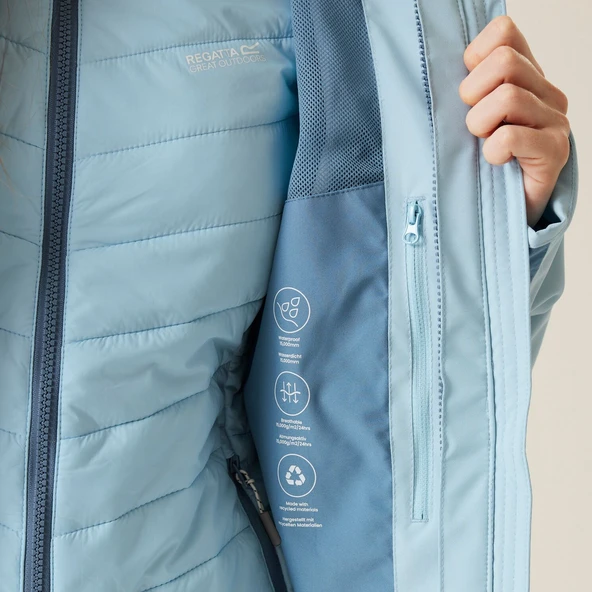 Regatta Wentwood IX 3in1 Kadın Mont-MAVİ - Resim 7