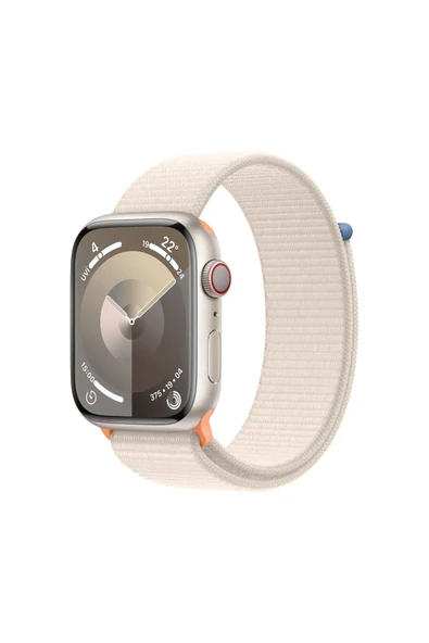 Apple Watch Series 9 GPS + Cellular 45mm  Alüminyum Kasa ve Yıldız Işığı Spor  Akıllı Saat (Apple Türkiye Garantili)