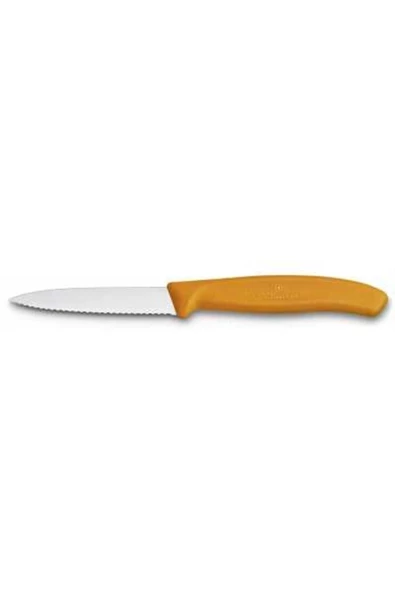 Victorinox 6.7636.L119B 8cm Turuncu 2li Tırtıklı Soyma Bıçağı, Blisterli Paket