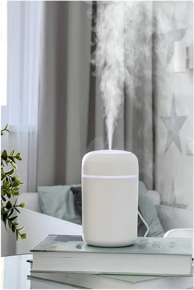 300 Ml Ultrasonik Hava Nemlendirici Buhar Makinesi USB li  Işıklı 2 Çubuklu Aroma Difüzörü - 5