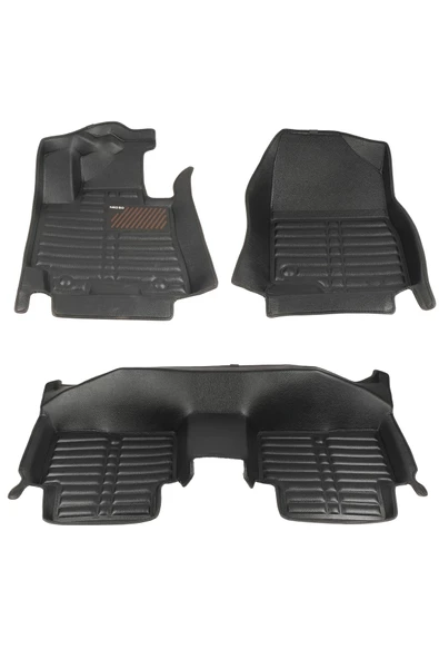 Nissan Qashqai 2013-2021 Siyah Havuzlu Dikişsiz (press) Deri Paspas - 5