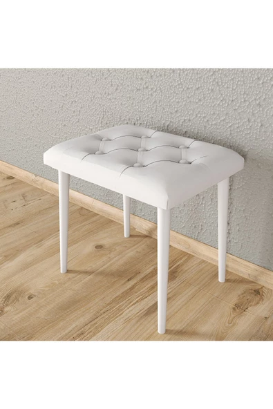 Roewood Puf Ahşap Ayaklı Tabure - 2