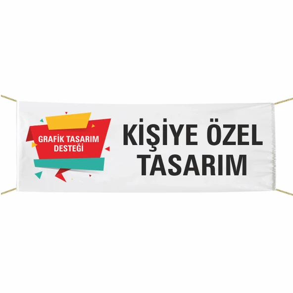 Kişiye Özel Tasarımlı Pankart 100x500 cm ürün görseli