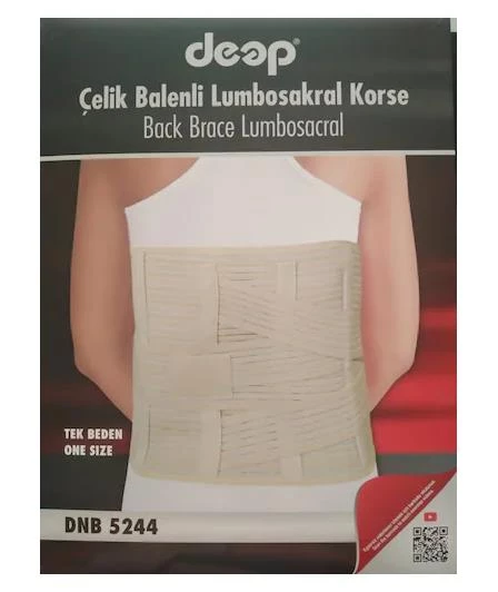 Deep Çelik Balenli Lumbosakral Korse | One Size DNB5244