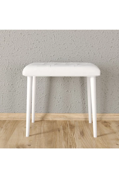 Roewood Puf Ahşap Ayaklı Tabure - 3