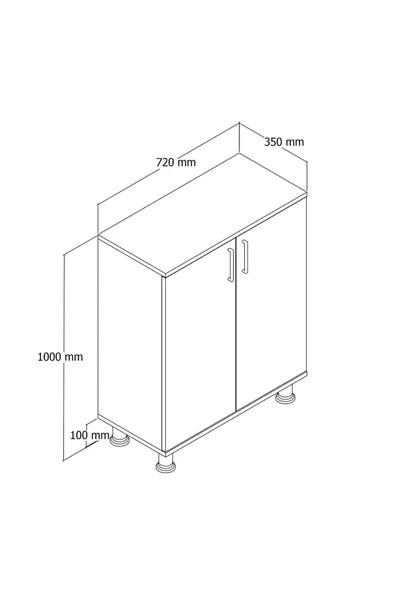 Roewood Çok Amaçlı Dolap, Ayakabılık, Kiler Dolabı - 4
