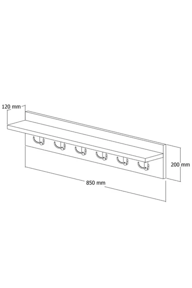 Roewood Askılık 85 Cm - 4