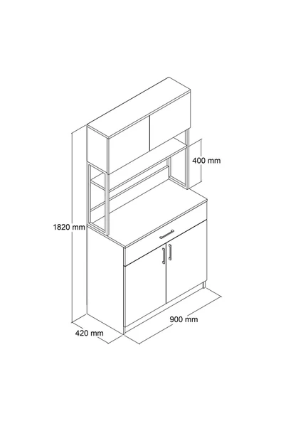 Roewood 2 Kapaklı Kahve Köşesi Beyaz - 4