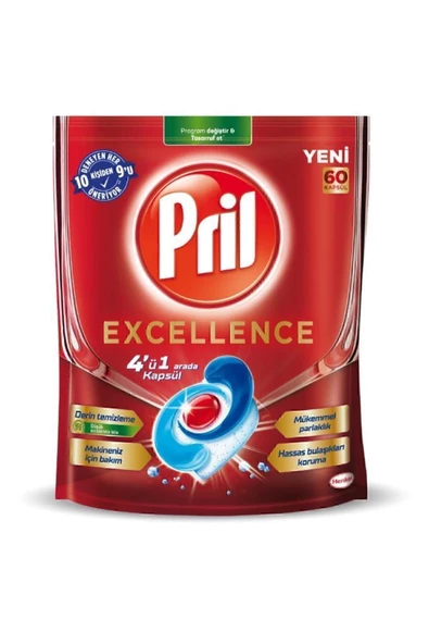 Pril Excellence 4'ü 1 Arada 60'lı Kapsul
