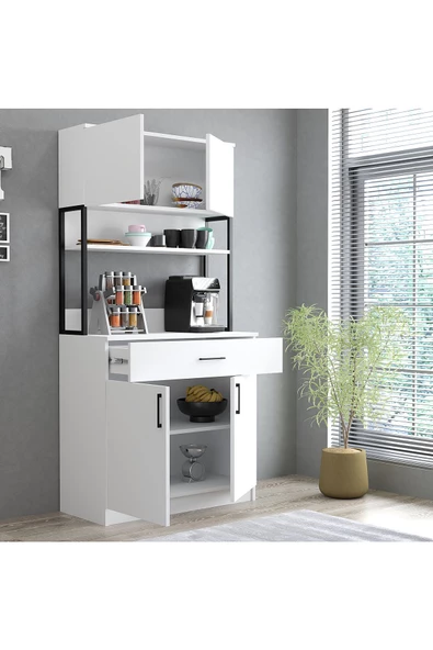 Roewood 2 Kapaklı Kahve Köşesi Beyaz - 3