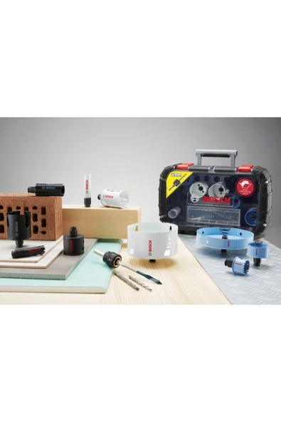 Bosch 11 Parça Delik Açma Testeresi Panç Seti Çantalı - 3
