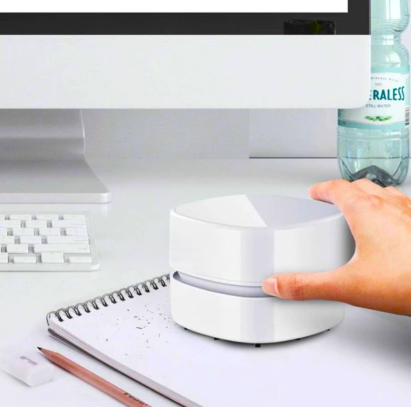 QASUL Şarj Edilebilir  Taşınabilir Kablosuz Mini Masa Süpürgesi - 6