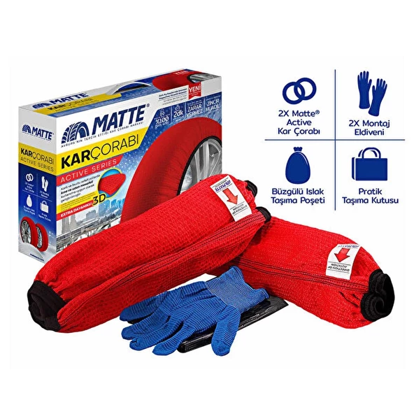 MATTE OTO KAR ÇORABI X-LARGE 2'Lİ - 3