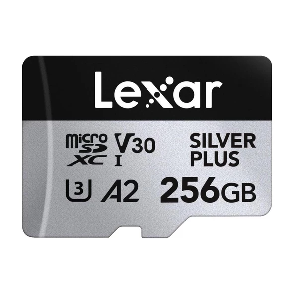 256GB Silver Plus 205MB 4K V30 Uhsı Micro Sd Hafıza Kartı