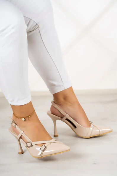 Erkan Saçmacı Natalia Ten Rugan Arkası Açık Stiletto - 2