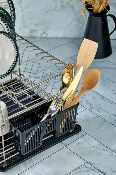 Cooker CKR3270 36x30 Cm 2 Katlı Metal Bulaşıklık - Saten - 2