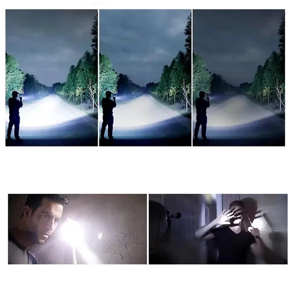 3000 Lümen Güçlü El Feneri  Wt-604 - Resim 8