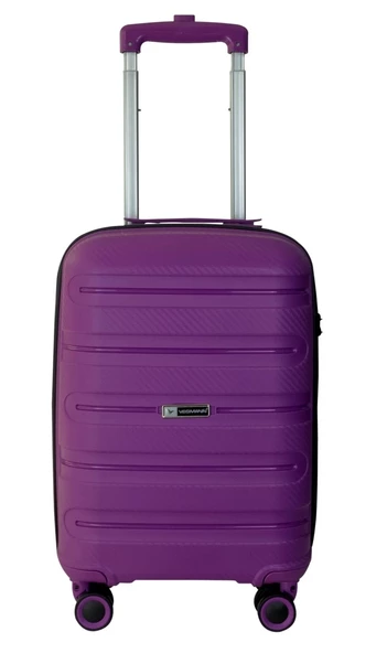 Vegmann Polipropilen (PP) Atlas Violet Kabin Boy Valiz - 2