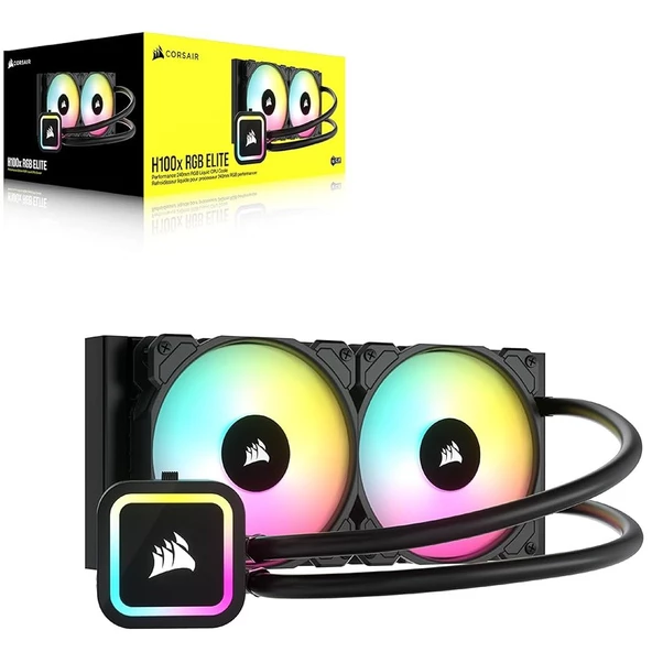 CORSAIR iCUE H100X RGB Fanlı 240mm AMD/INTEL Uyumlu CW-9060065-WW2 İşlemci Sıvı Soğutucu - 2