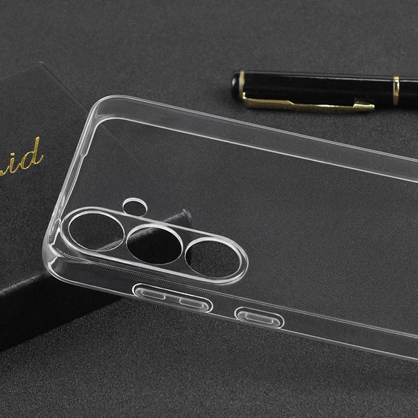 Samsung Galaxy S25 Plus Kılıf Şeffaf Silikon Hibrit Case Kapak - Resim 2