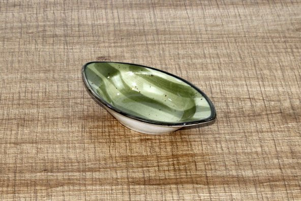 EminHome Porline Porselen Oval Çerez Tabağı 15 cm - 2