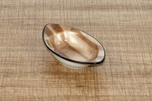 EminHome Porline Porselen Oval Çerez Tabağı 15 cm - 3