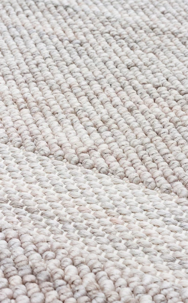 Eko Cozy Koleksiyonu Hav Vermeyen Özel İpler ile Üretilen Örgü Desenli Halı CZY 05 Grey - Resim 6