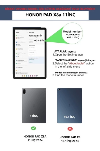 Honor Pad X8A Tablet Temperli Cam Ekran Koruyucu - 3