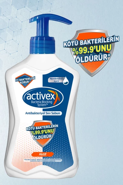 Activex Antibakteriyel Activex Sıvı Sabun Aktif 500 ml x 3 Adet - 2