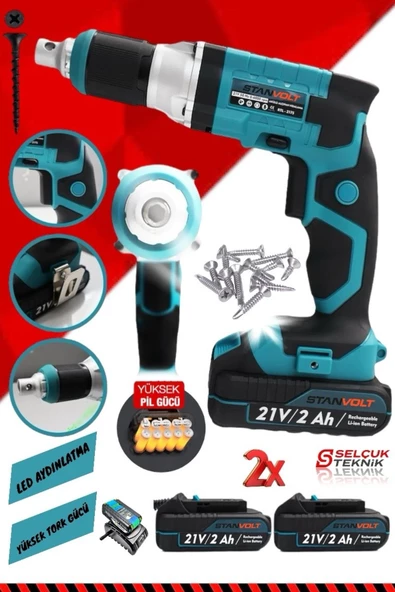 Metal Şanzıman Otomatik Alçıpan Vidalama Hızlı Şarjlı Alçıpan Vidalama